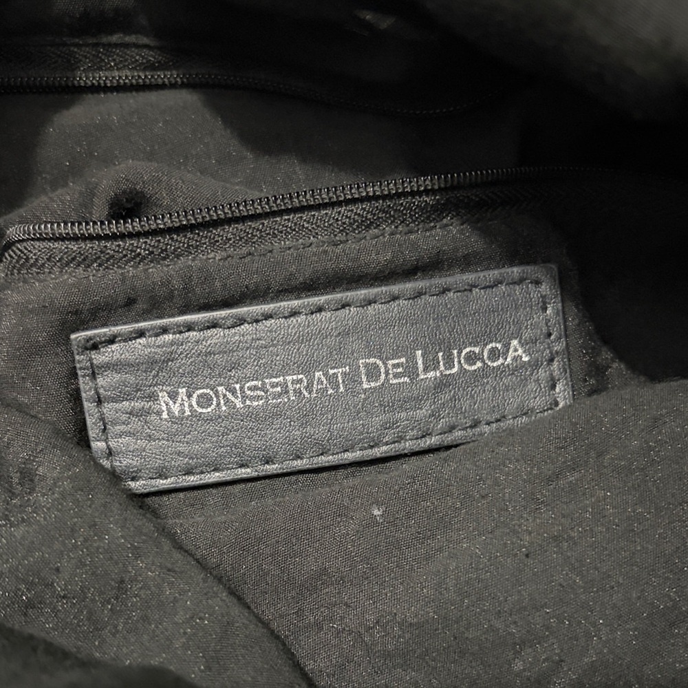 Monserat De Lucca Black Knotted Shoulder Bag - Picture 7 of 13
